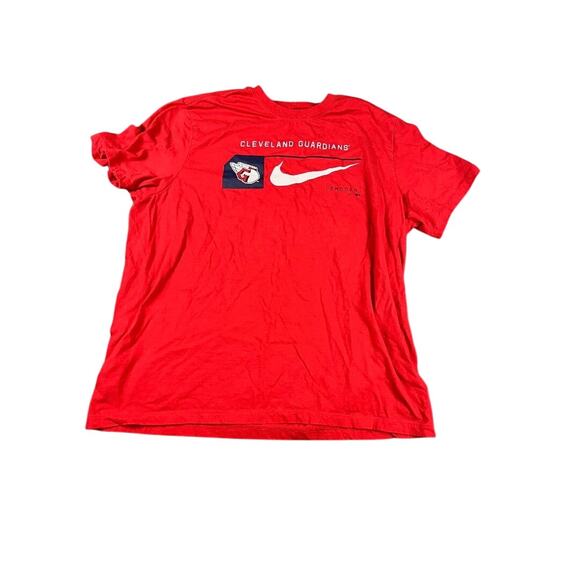 Nike Cleveland Guardians Red T-Shirt Men's XXL MLB Baseball Swoosh Logo Tee * - Picture 1 of 9